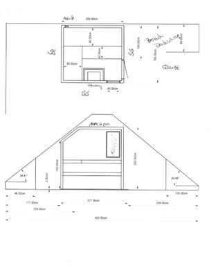 Sauna-Grundriss der Familie Michels