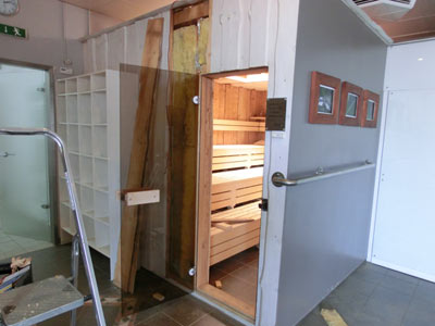 Sauna-Foto der Sauna im Mumm-Fitnessstudio