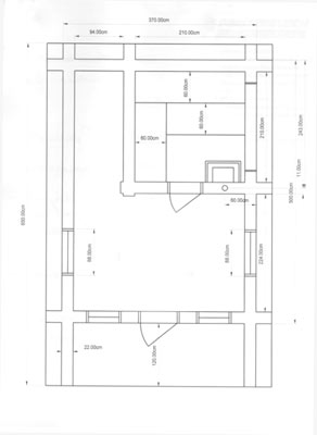 Naturstammhaus-Grundriss der Familie Kuttner