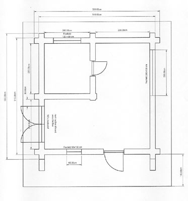 Sauna-Grundriss Rundstammsauna in Rheinland-Pfalz