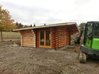 Sauna-Foto Rundstammsauna in Rheinland-Pfalz