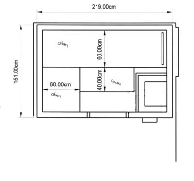 Sauna-Grundriss der Familie Poppe