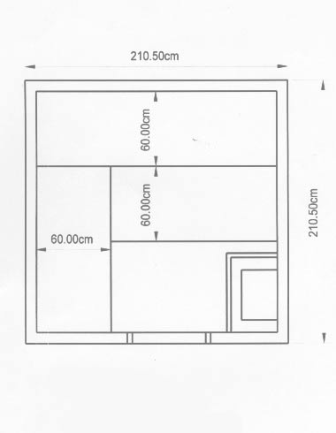Sauna-Grundriss der Familie Reiser