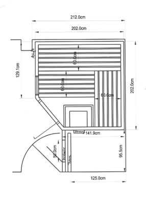 Sauna-Grundriss der Familie Reyer