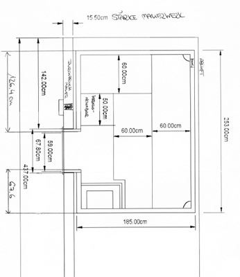 Einbausauna-Grundriss der Familie Röhrich