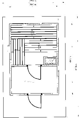 Sauna-Grundriss der Familie Rübelmann