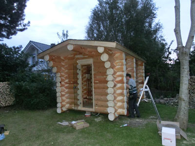 Sauna-Foto Rundstammsauna auf Rügen