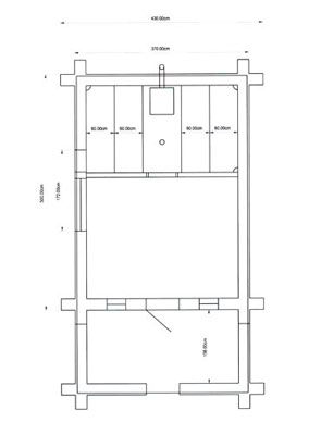 Grundriss Rundstammhaus