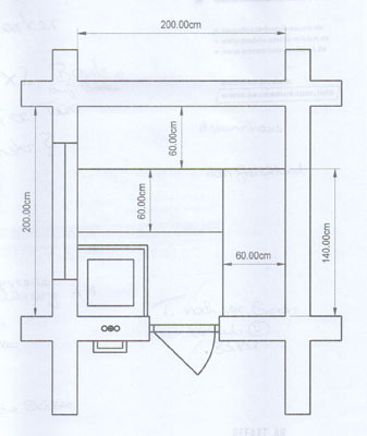 Sauna-Grundriss am Wendelstein