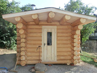 Sauna-Foto Rundstammsauna in Sachsen