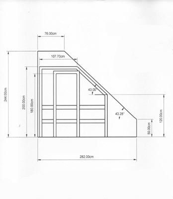 Sauna-Grundriss der Familie Schwalger