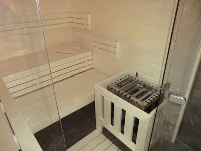Premium-Sauna im Bad