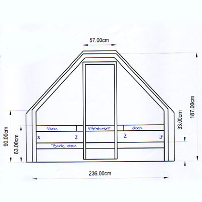 Sauna-Grundriss der Familie Müller