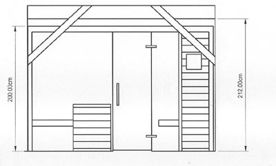 Ma-Sauna miut Dachschrge
