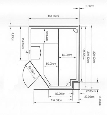 Sauna-Grundriss der Familie Goethel