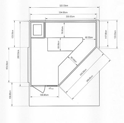 Einbausauna-Grundriss der Familie Bihun