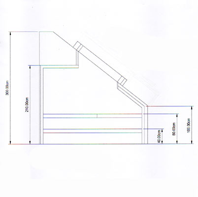 Sauna-Grundriss der Familie Baudler