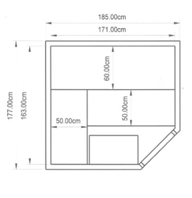 Sauna-Grundriss der Familie Schmidt