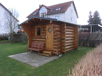 Halbstammhaus-Foto der Familie Spangenberg