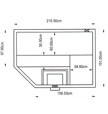 Sauna-Grundriss der Familie Spatzig