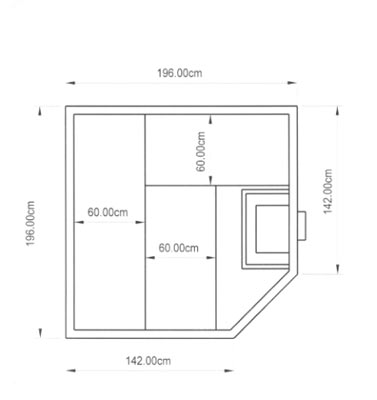 Sauna-Grundriss der Familie Straßburg