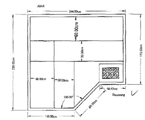 Saunagrundriss der Familie Tempel