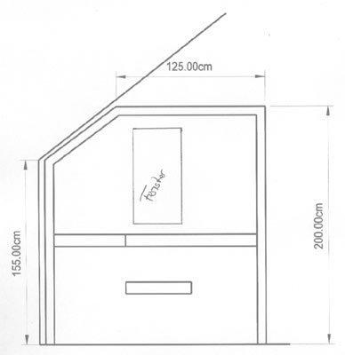 Sauna-Grundriss der Familie Thierer