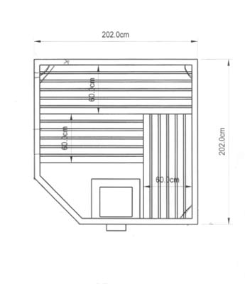 Sauna-Grundriss der Familie Wandel