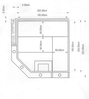 Sauna-Grundriss der Familie Westphal