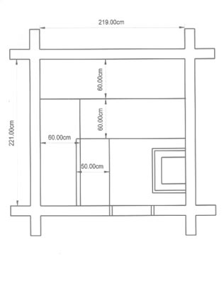 Naturstammhaus-Grundriss der Familie Zeise