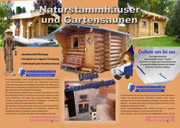 Naturstammhaus-Flyer