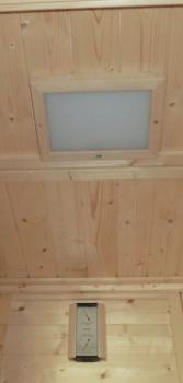 Fernbedienung in silber-schwarz für Saunabeleuchtung